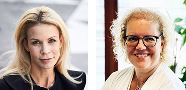 Anna König Jerlmyr, finansborgarråd, Stockholms stad och Anne Andersson, vd, Stockholmsregionens Europakontor